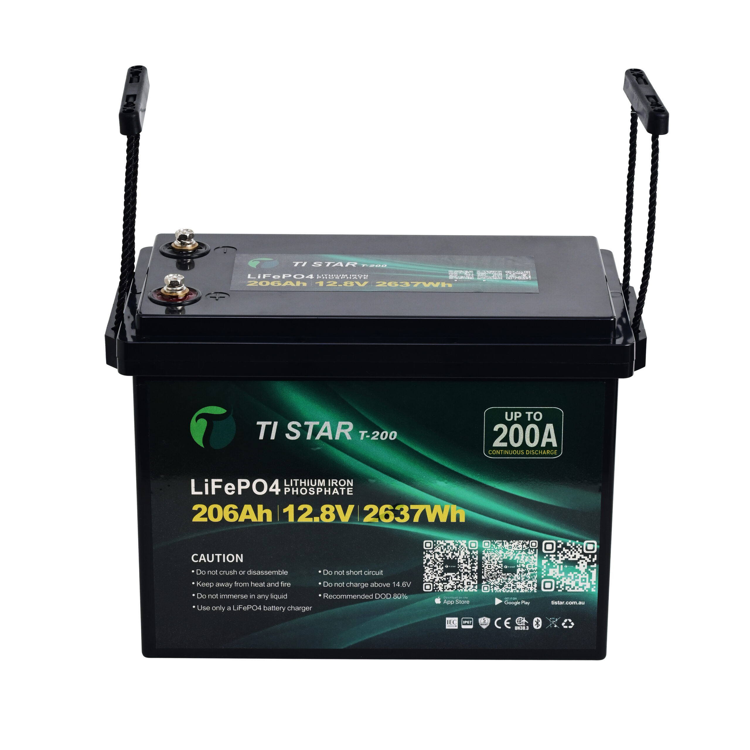 TiStar Smart BMS 12.8V 200/206Ah Lithium Battery with Bluetooth/ IEC62619/ IP67/ 5-Year Warranty/Brisbane Stock - Image 4