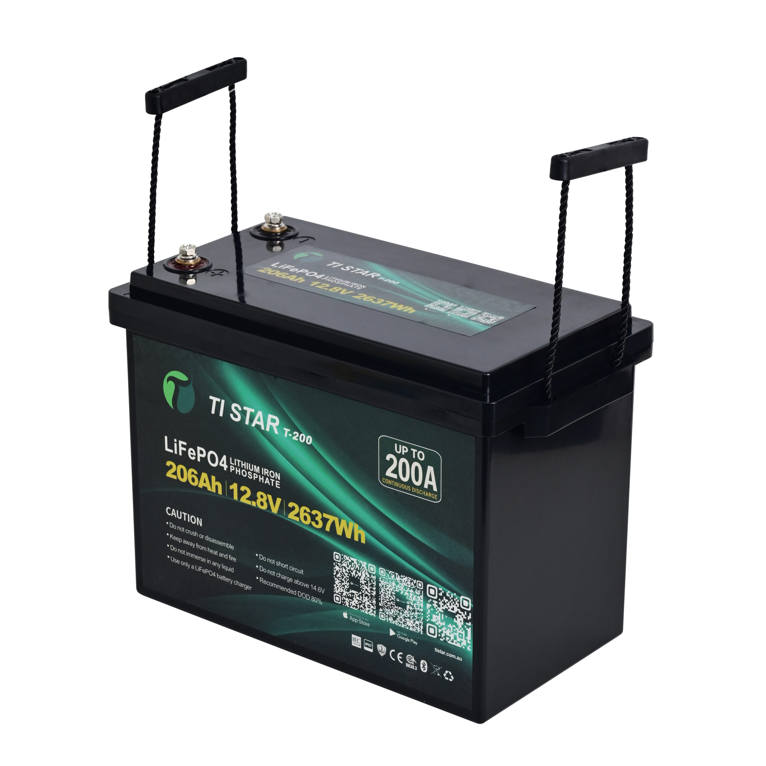 TiStar Smart BMS 12.8V 200/206Ah Lithium Battery with Bluetooth/ IEC62619/ IP67/ 5-Year Warranty/Brisbane Stock - Image 3