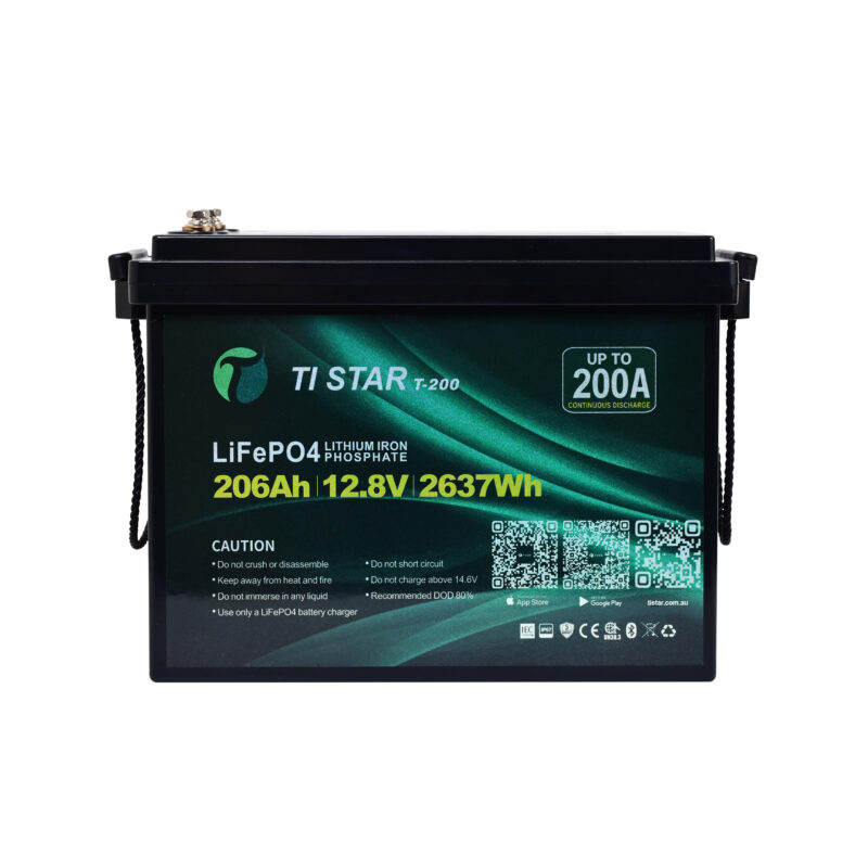 TiStar Smart BMS 12.8V 200/206Ah Lithium Battery with Bluetooth/ IEC62619/ IP67/ 5-Year Warranty/Brisbane Stock