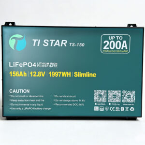 Tistar Smart BMS 12.8V 150Ah Slimline Lithium Battery with Bluetooth/ IEC62619/IP65/ 5-Year Warranty/Brisbane Stock