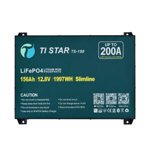 TiStar Smart BMS 12.8V 150/156Ah Slimline Lithium Battery with Bluetooth/ IEC62619/IP65/ 5-Year Warranty/Brisbane Stock