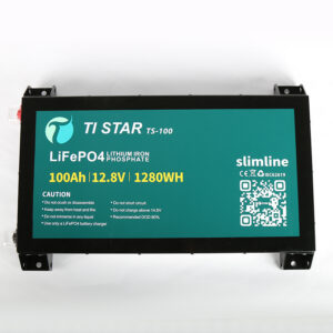 Tistar Smart BMS 12.8V 100Ah Slimline Lithium Battery with Bluetooth/ IP65/ 5-Year Warranty/Brisbane Stock