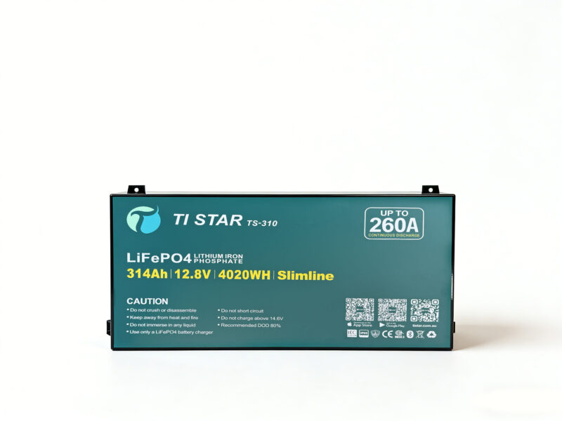 Tistar Smart BMS 12.8V 300/310Ah Slimline Lithium Battery with Bluetooth/IEC62619/ IP65/ 5-Year Warranty/Brisbane Stock