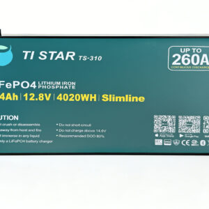 Tistar Smart BMS 12.8V 300/310Ah Slimline Lithium Battery with Bluetooth/IEC62619/ IP65/ 5-Year Warranty/Brisbane Stock