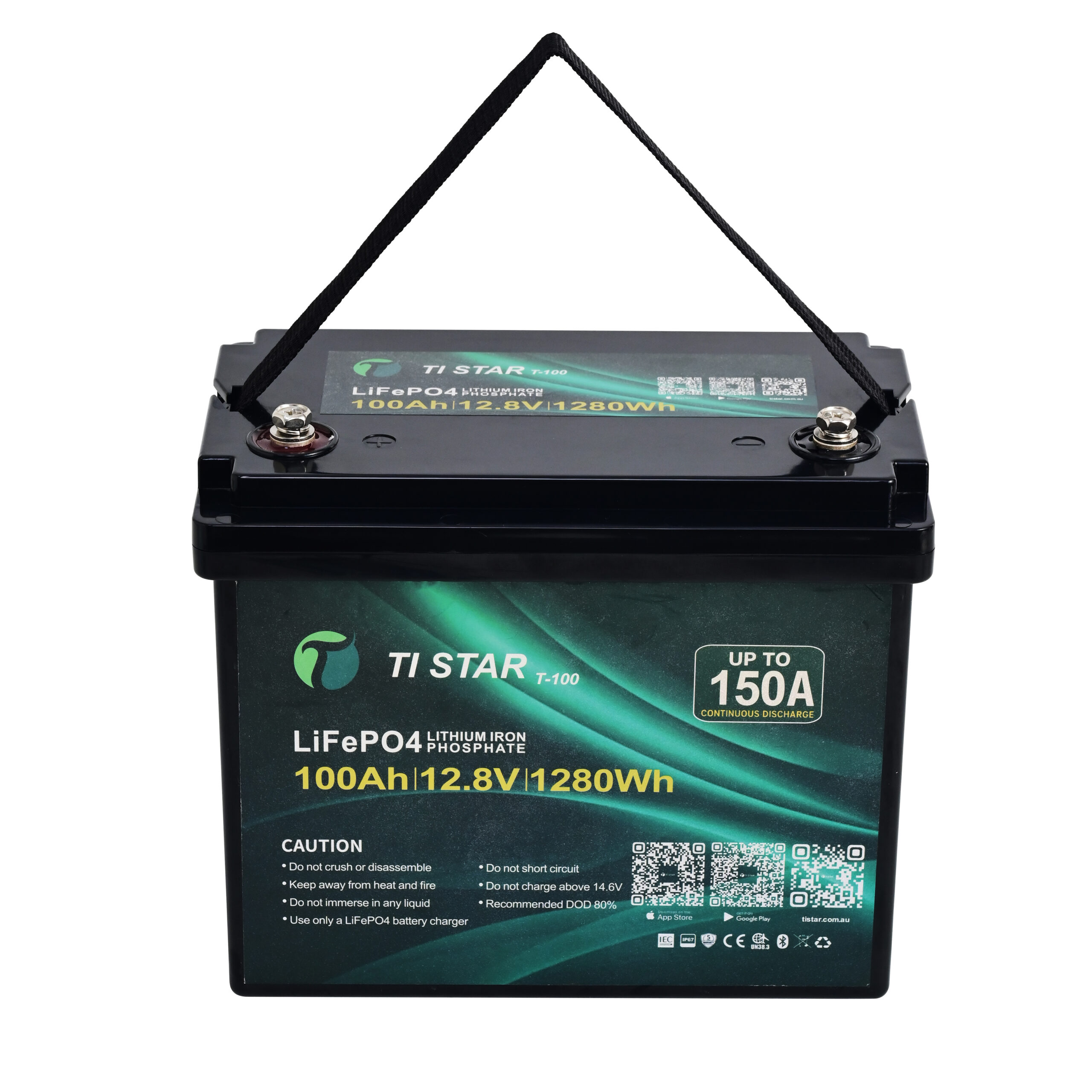 TiStar Smart BMS 12.8V 100Ah Lithium Battery with Bluetooth/IEC62619/ IP67/ 5-Year Warranty/Brisbane Stock - Image 4