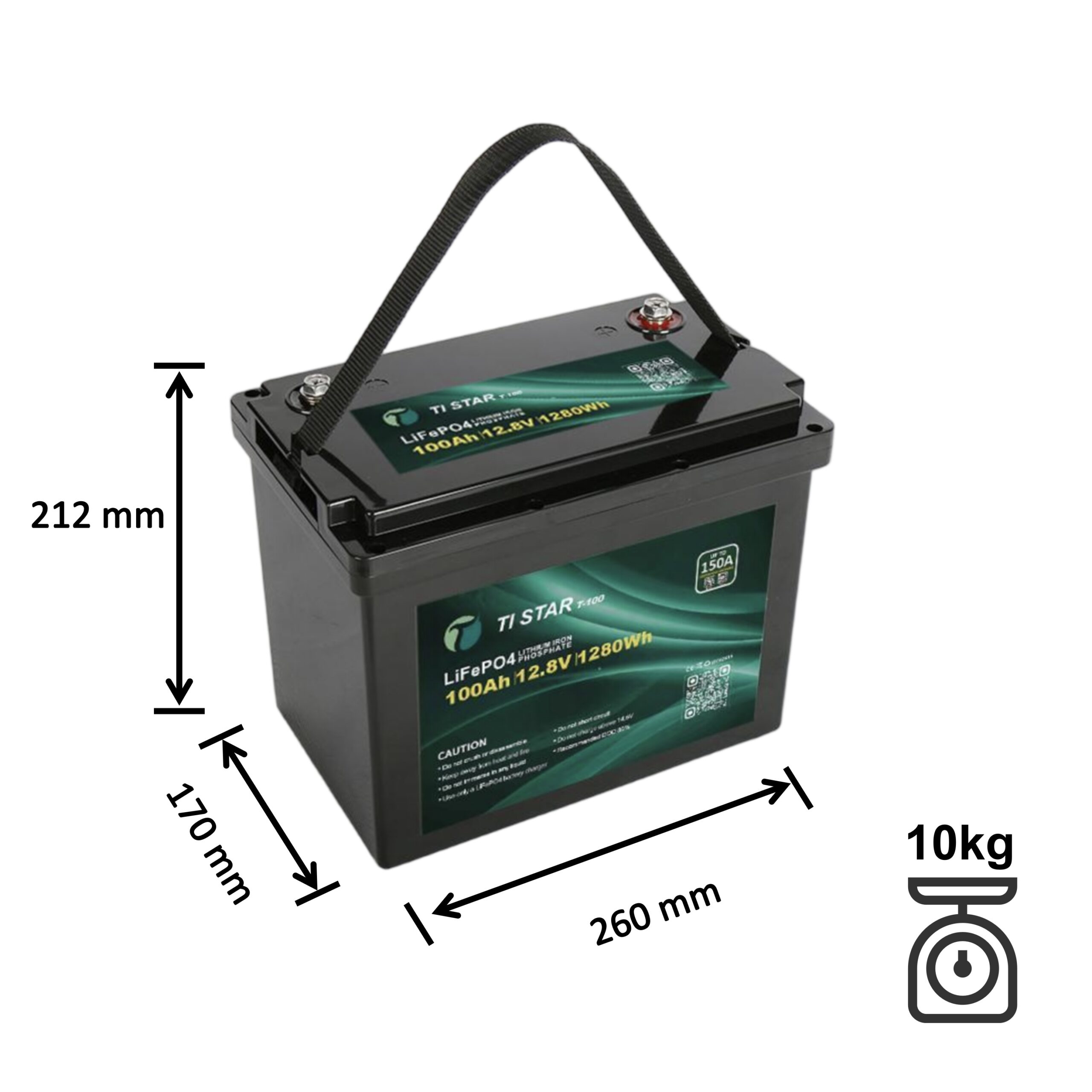 Tistar Smart BMS 12.8V 100Ah Lithium Battery with Bluetooth/IEC62619/ IP67/ 5-Year Warranty/Brisbane Stock - Image 2