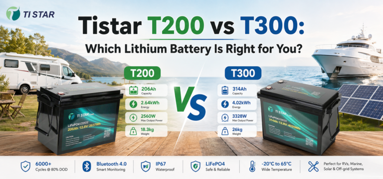Same Footprint, More Capacity: TiStar T200 vs T300: Which Lithium Battery Is Right for You?
